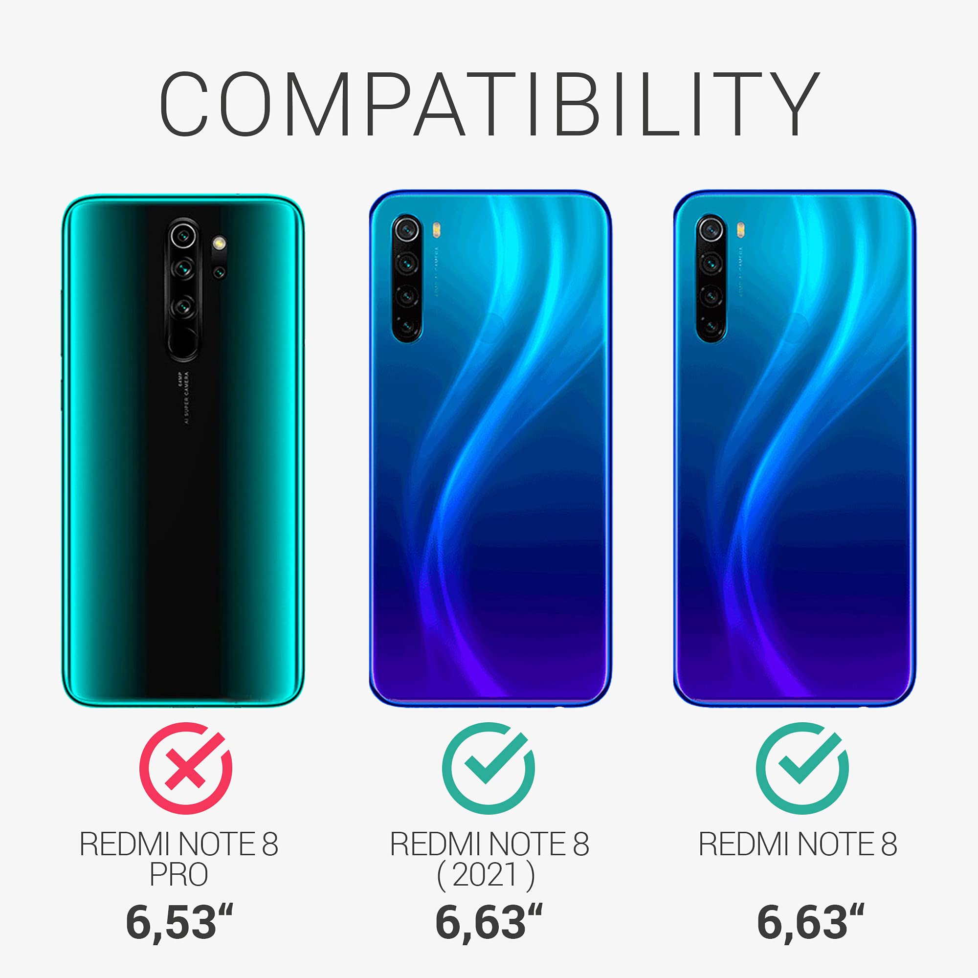 Amazon.com: kwmobile Case Compatible with Xiaomi Redmi Note 8